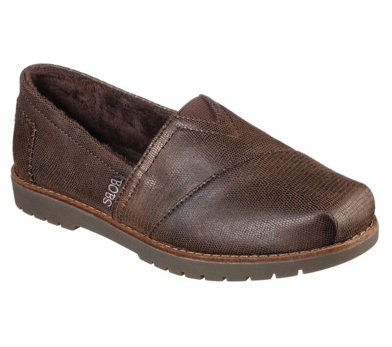 Skechers Bobs Chill Lugs - City Chillers - Womens Casual Shoes Chocolate [AU-YQ2965]